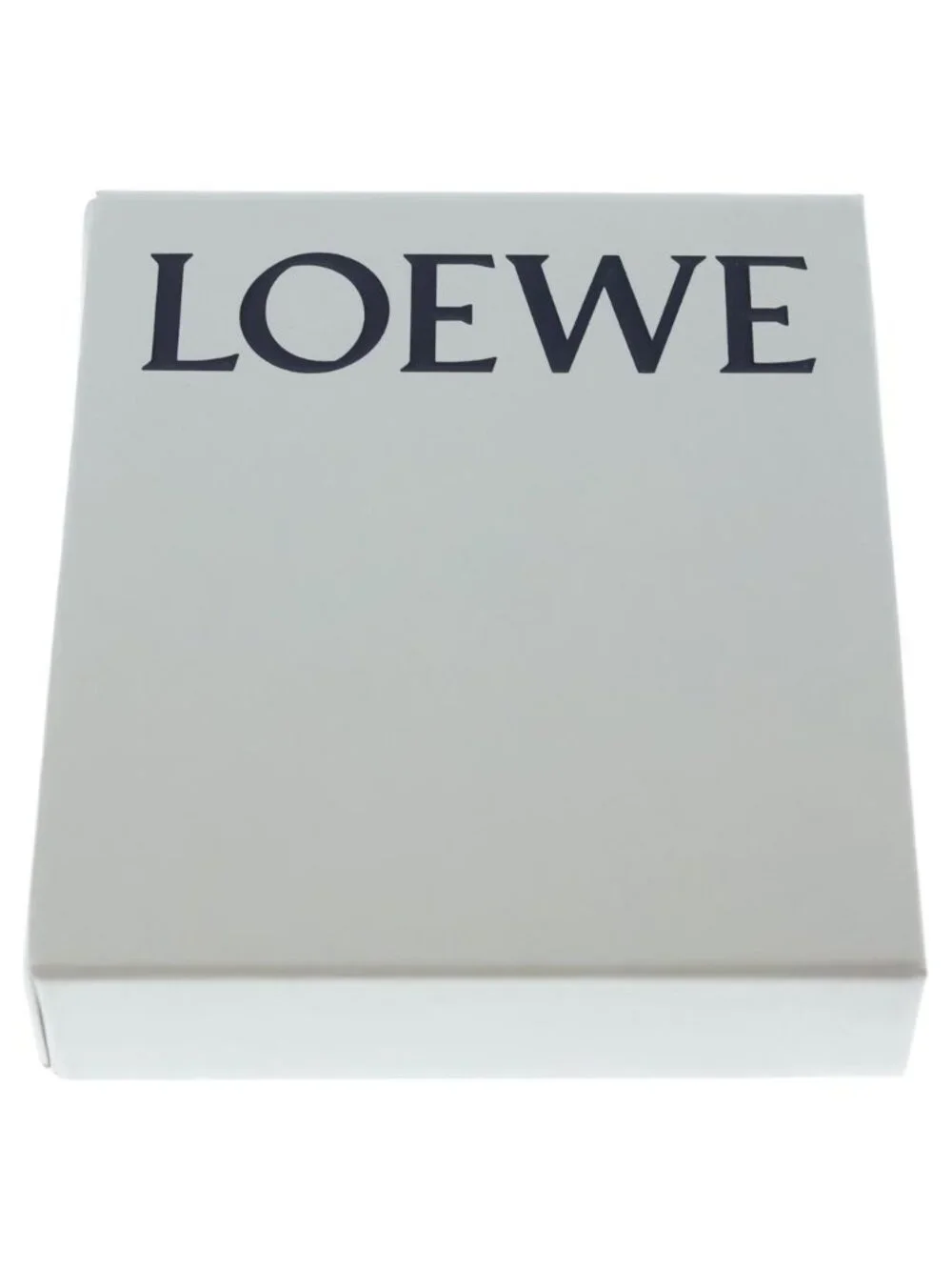 Loewe Anagram Embossed Bifold Leather Compact Wallet Gray